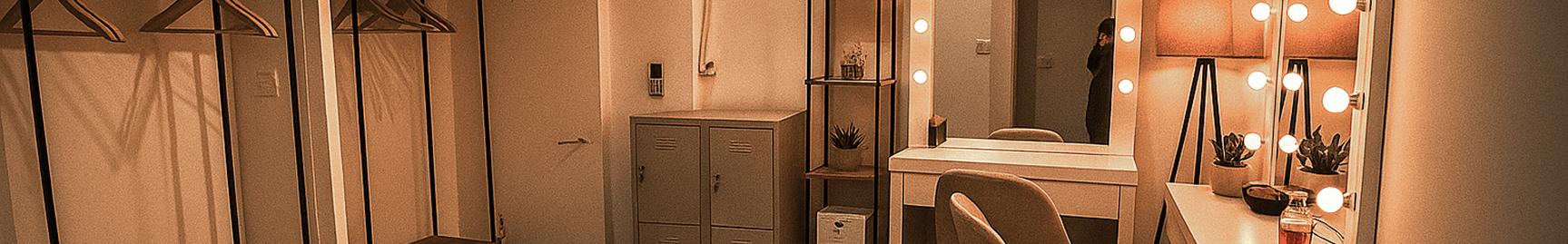 Control room and dressing area